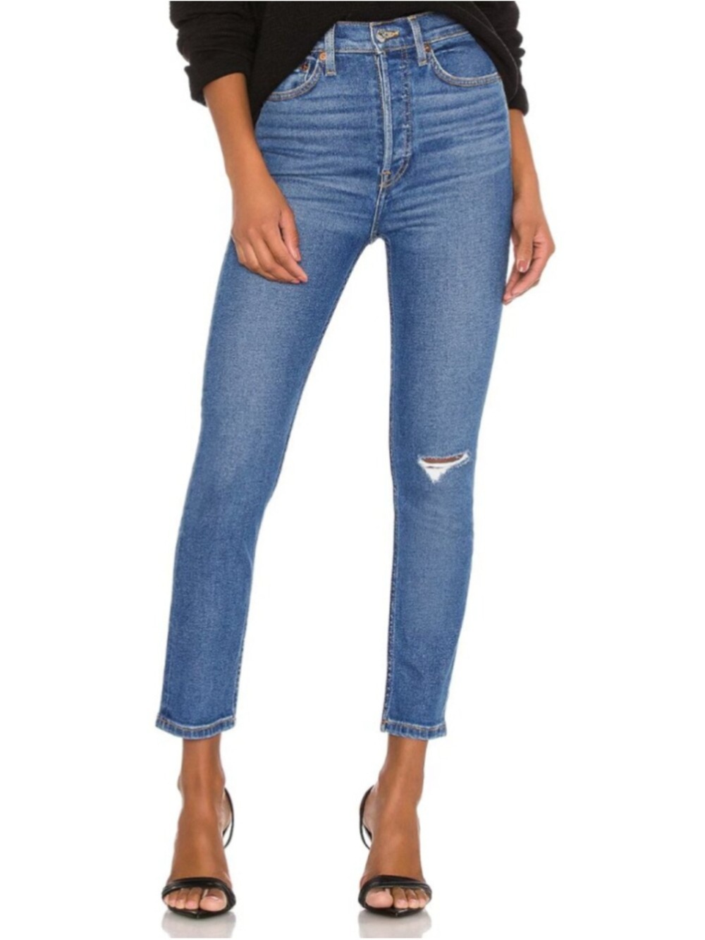Re/Done Originals 90s Ultra High Rise Ankle Crop Size 29